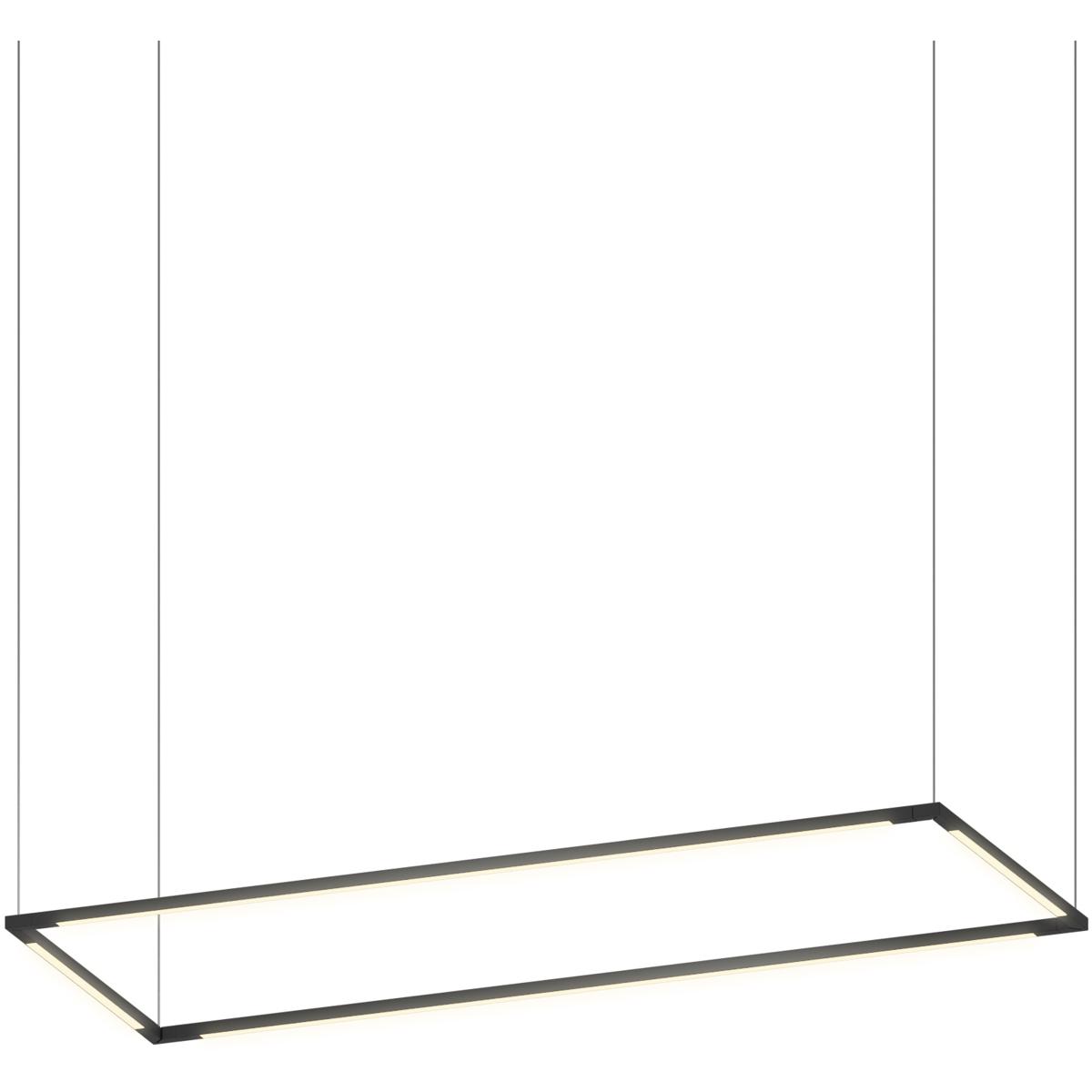 Koncept ZBP-36-R-SW-MTB-CNP Z-Bar LED 14.1 inch Matte Black Pendant Ceiling Light, Rectangle